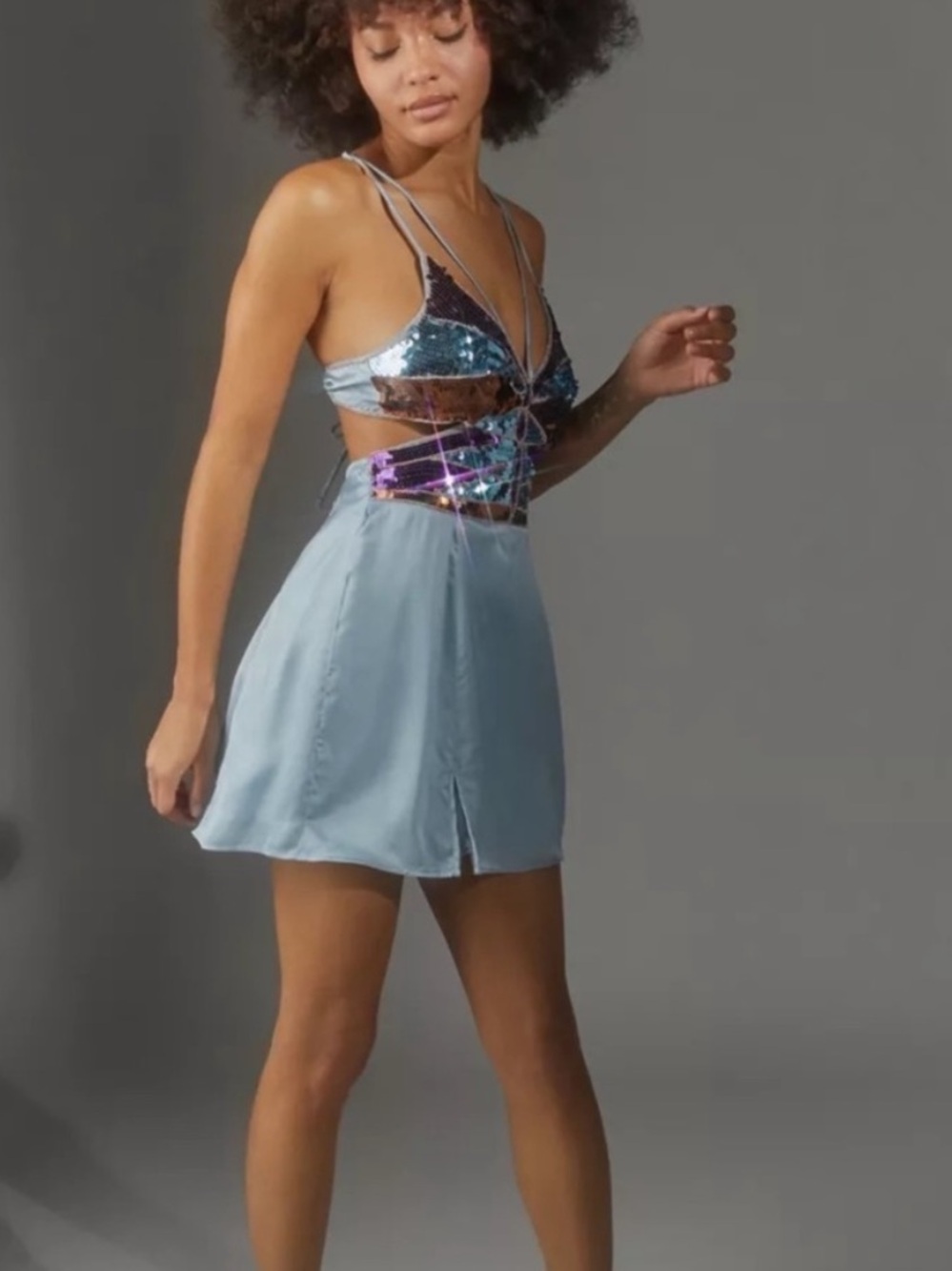 Urban Outfitters Monarch Embellished Mini Dress